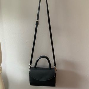Garage all black mini purse